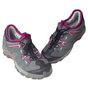 Pearl Izumi energy Grey lavander bike shoes women Size 6.5 US / 37 EUR